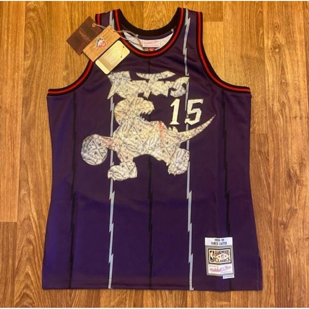Vince Carter Jersey 98-99 Toronto Raptors NBA 75th Swingman Mitchell & Ness Sz L